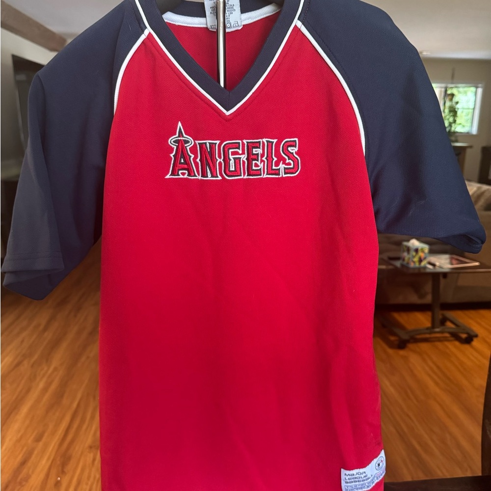 Angels Women’s Red and Black Jersey - XL